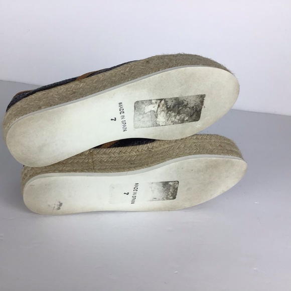 Matt Bernson Azure Espadrille Flat Wedge Size 7M - Picture 6 of 10